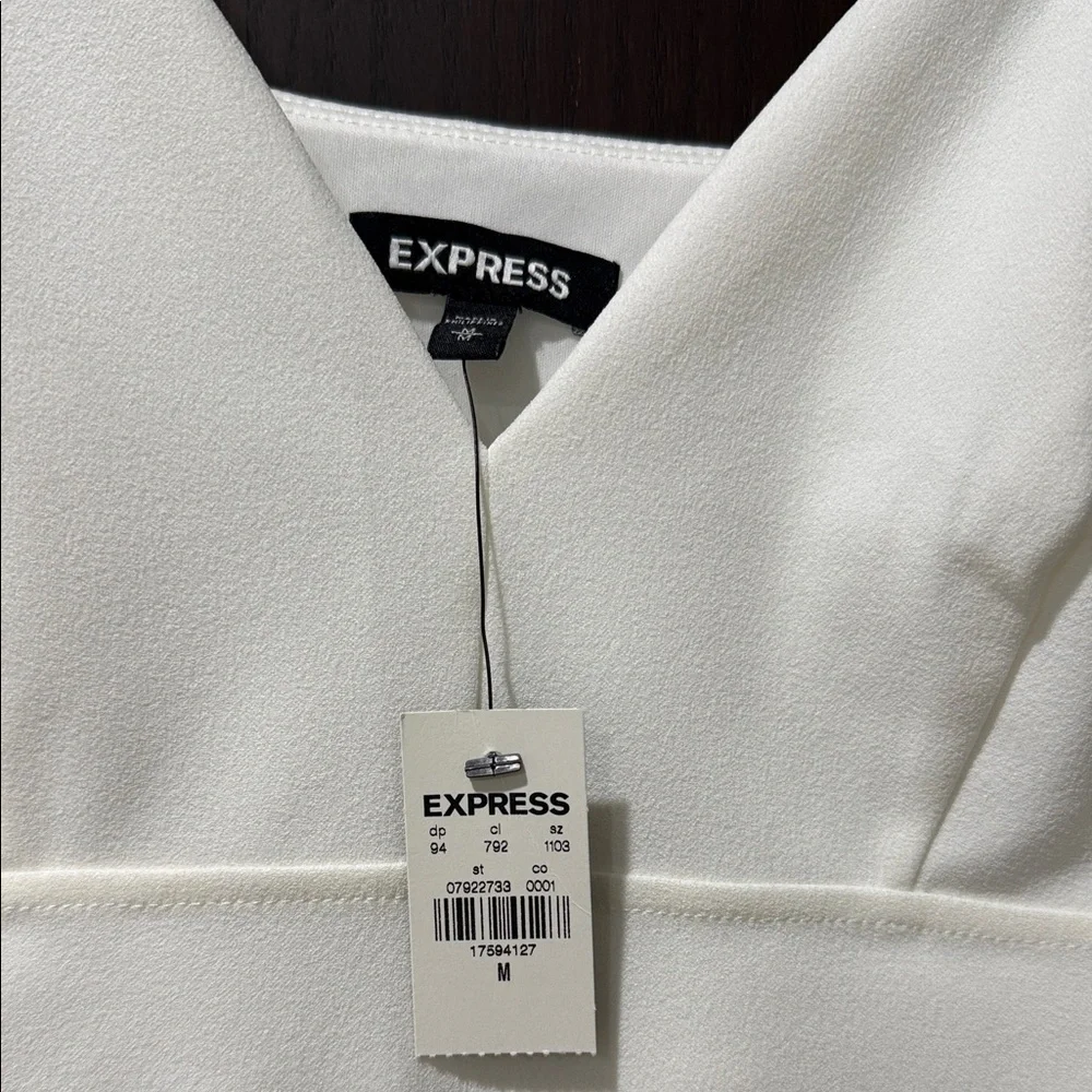Express White Spaghetti Strap Dress - Picture 4 of 7